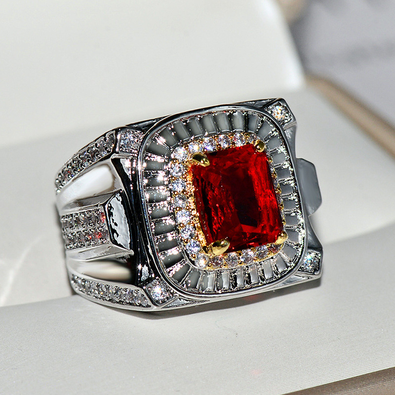 Statement Cocktail Ring - NEW Vintage Male Ring S925 Sterling