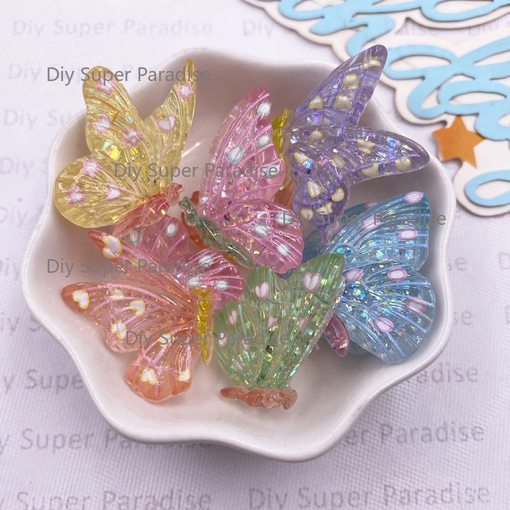 Paradise Jewelry & Watches Dolphin Mall - 10pcs Colorful Glitter Sequin Crystals Butterfly