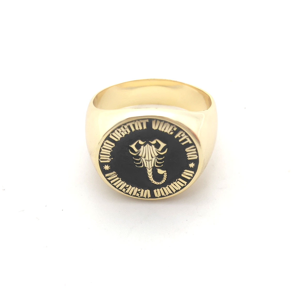 Custom Engraved 17mm Round Top - Statement Cocktail Ring 评论和价格