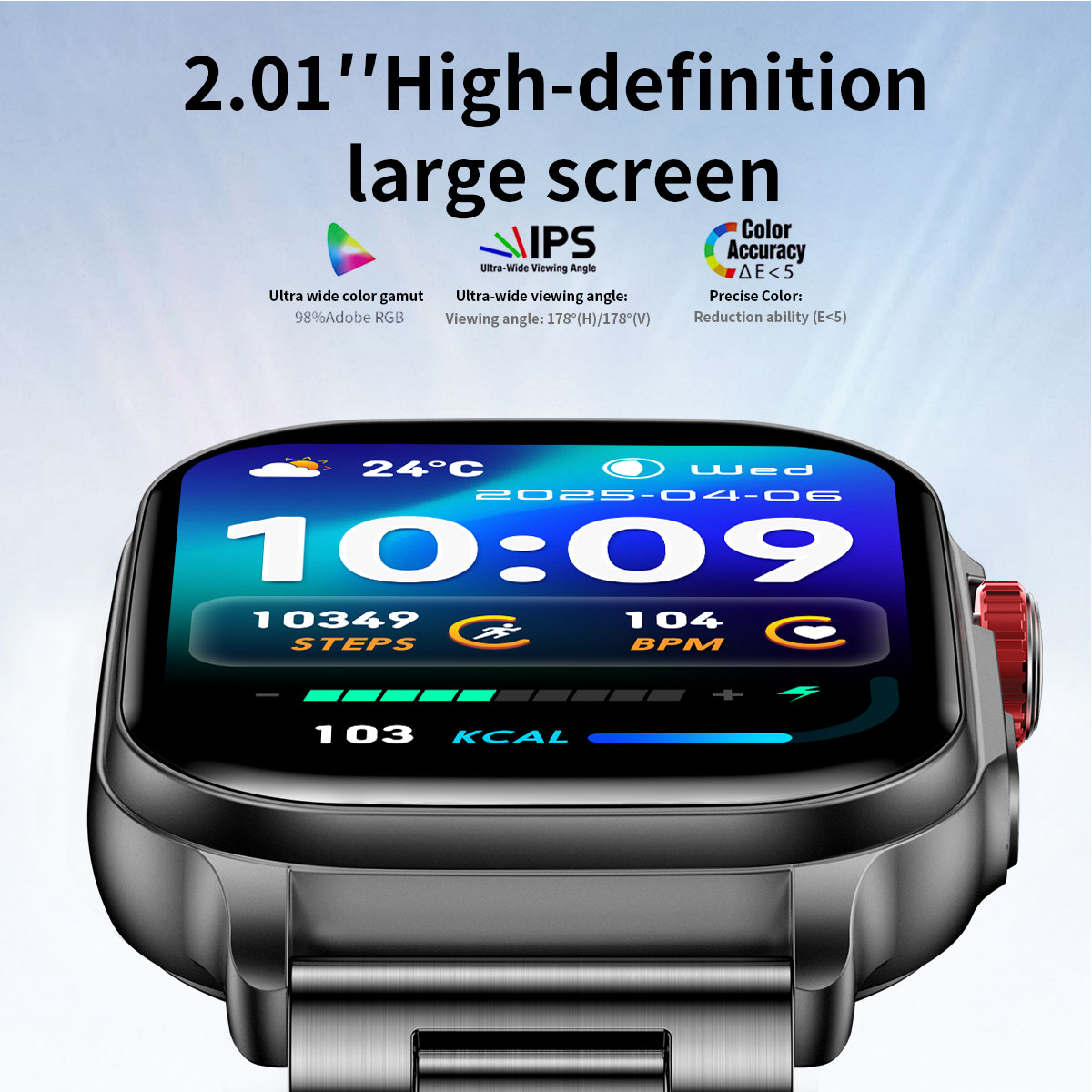 2026 Smart Watch 2.01'' Fitnes - Italian Jewelry Watches 评论和价格