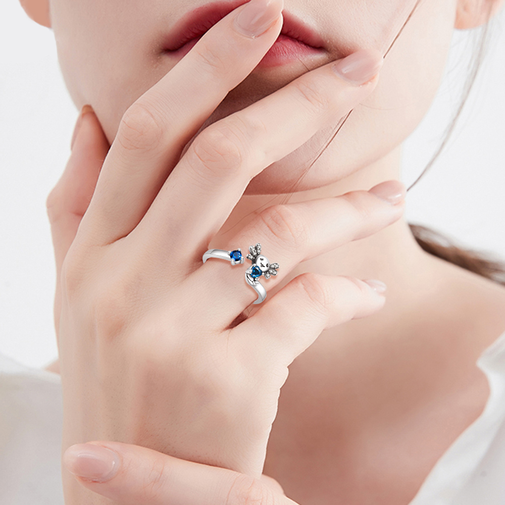 S925 Sterling Silver Creative  - Statement Cocktail Ring 评论和价格