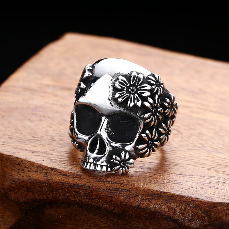 925 sterling silver skull ring - Sterling Silver Ring 评论和价格
