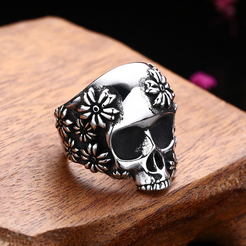 925 sterling silver skull ring - Sterling Silver Ring 评论和价格