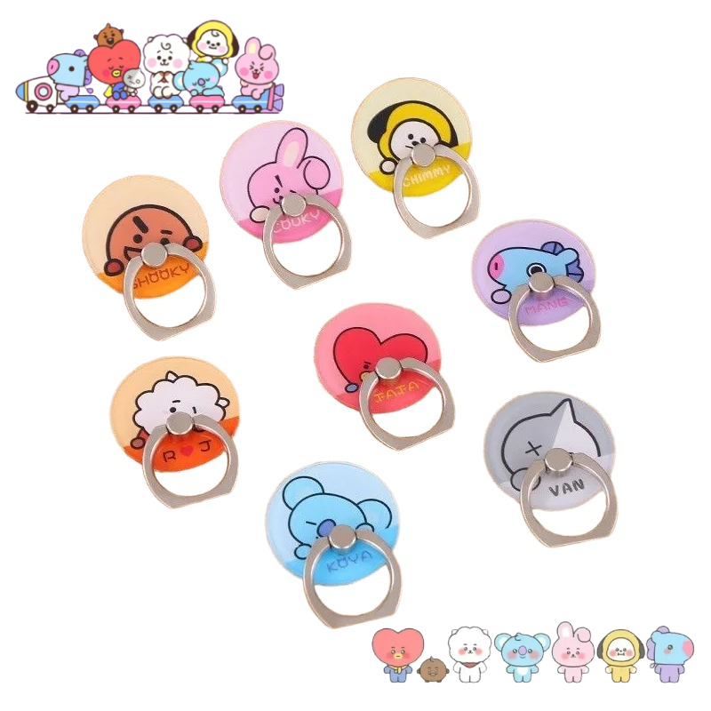 BT21 cartoon cute strong adhes - Couple Ring Set 评论和价格