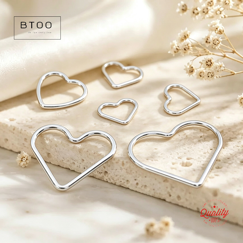 925 Sterling Silver Heart Jump - Sterling Silver Ring 评论和价格