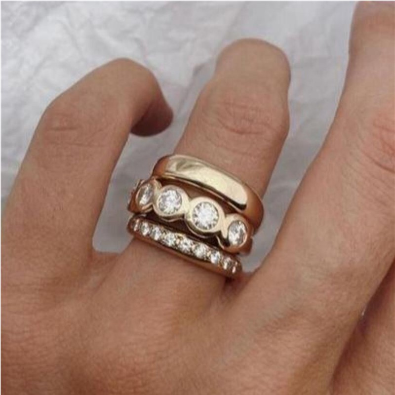 ORZTOON Fashion 2024 New Geome - Statement Cocktail Ring 评论和价格