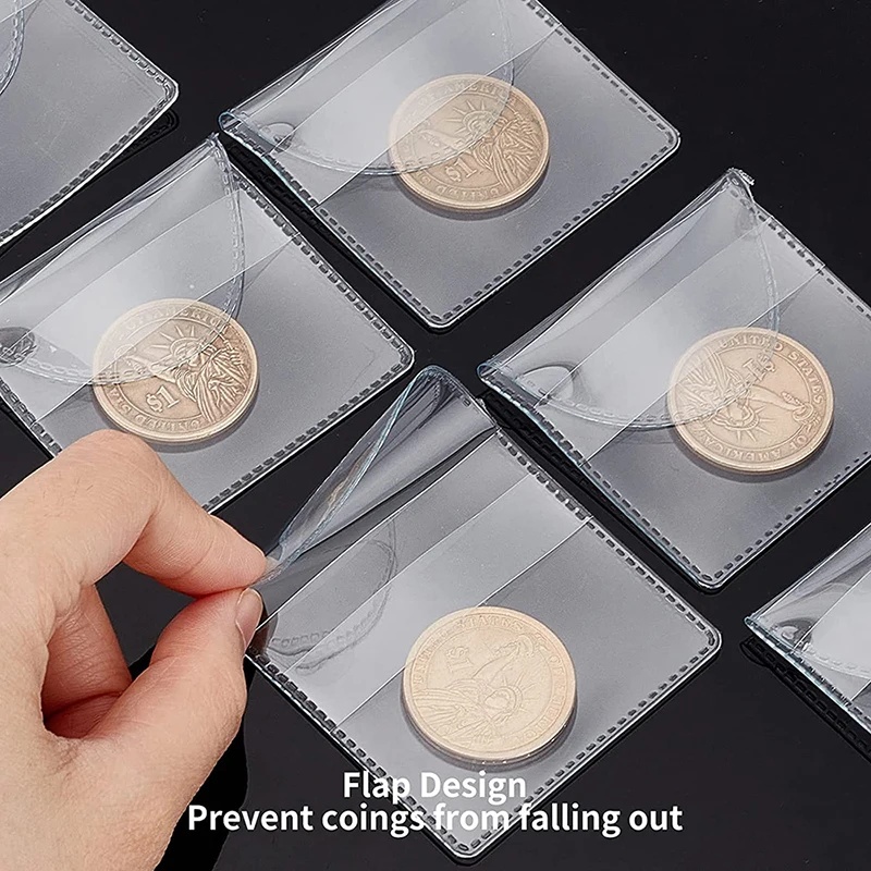Clear PVC Coin Collector Bags, - Collectors Coins Jewelry & Watches Of Smithtown 评论和价格