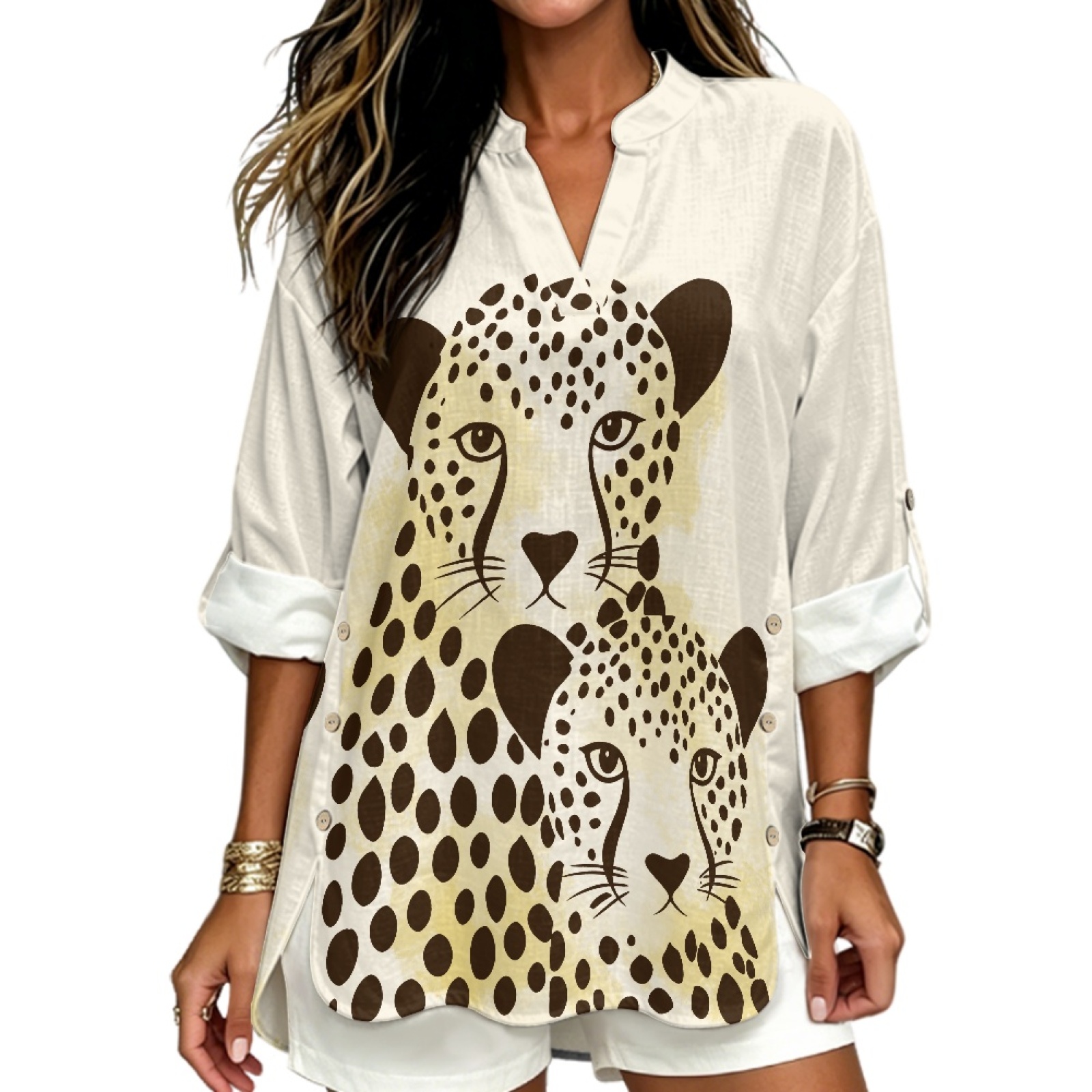 PENSTROLL Leopard Print Linen  - S&S Watches & Jewelry Ho Chi Minh 评论和价格