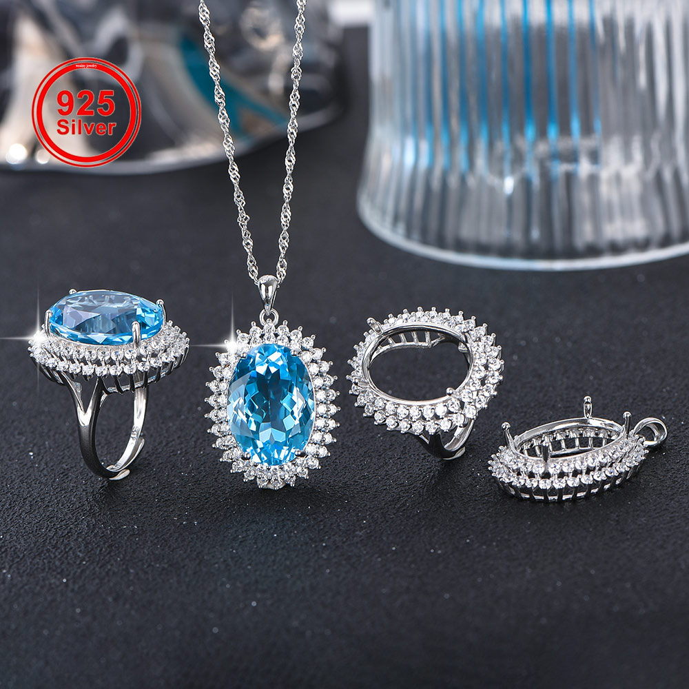 13x18mm S925 Sterling Silver R - Sterling Silver Ring 评论和价格