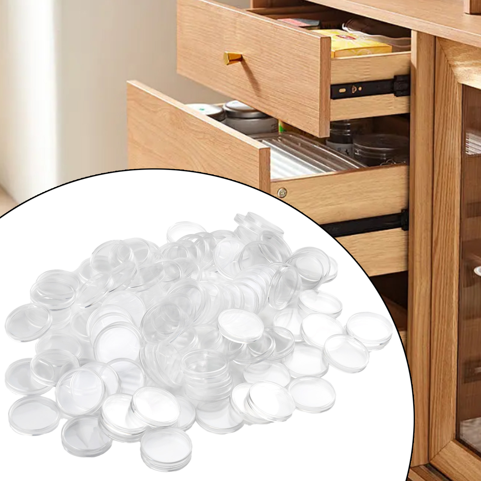 100Pcs Transparent Plastic Rou - Collectors Coins Jewelry & Watches Of Smithtown 评论和价格