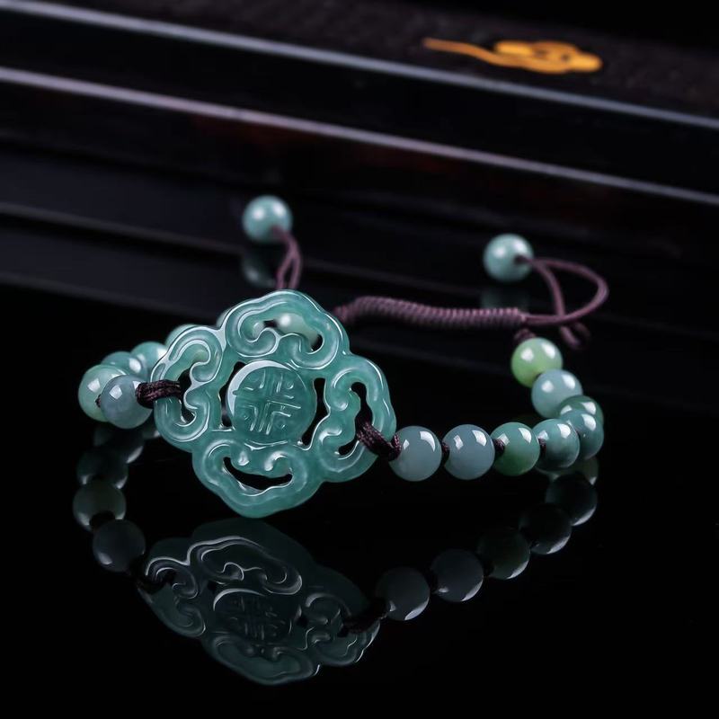 Natural Jadeite A-grade Bracel - Jewelry & Watches Sp Z Oo Opinie 评论和价格