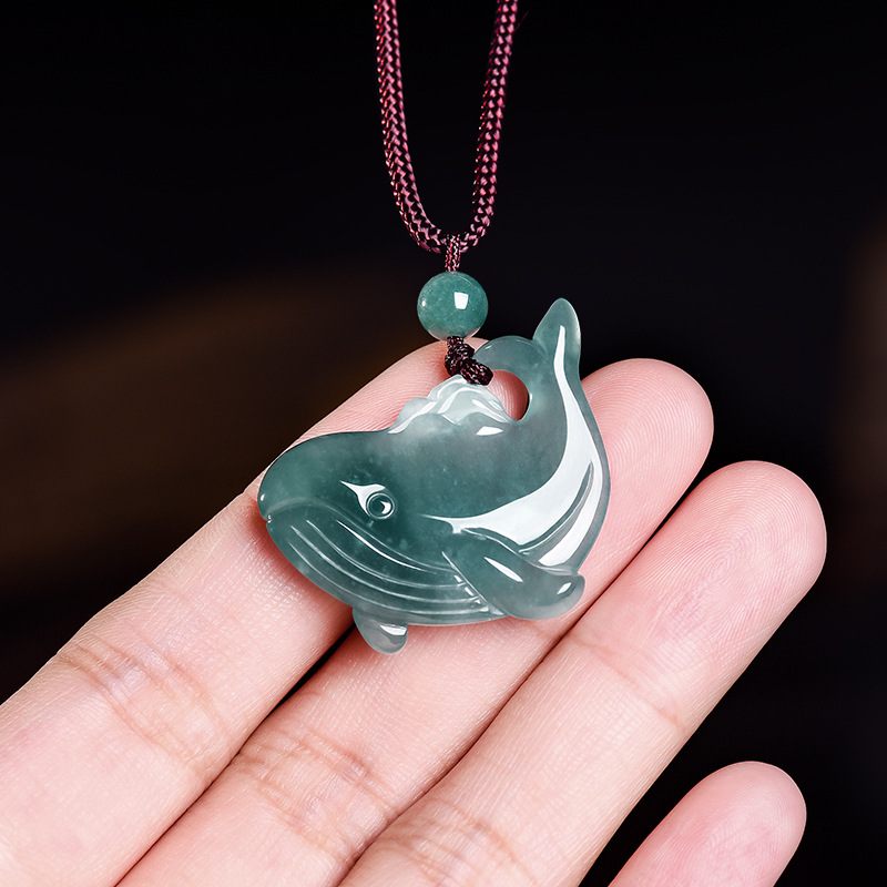 Natural Burmese Jadeite Whale  - Jewelry & Watches Sp Z Oo Opinie 评论和价格