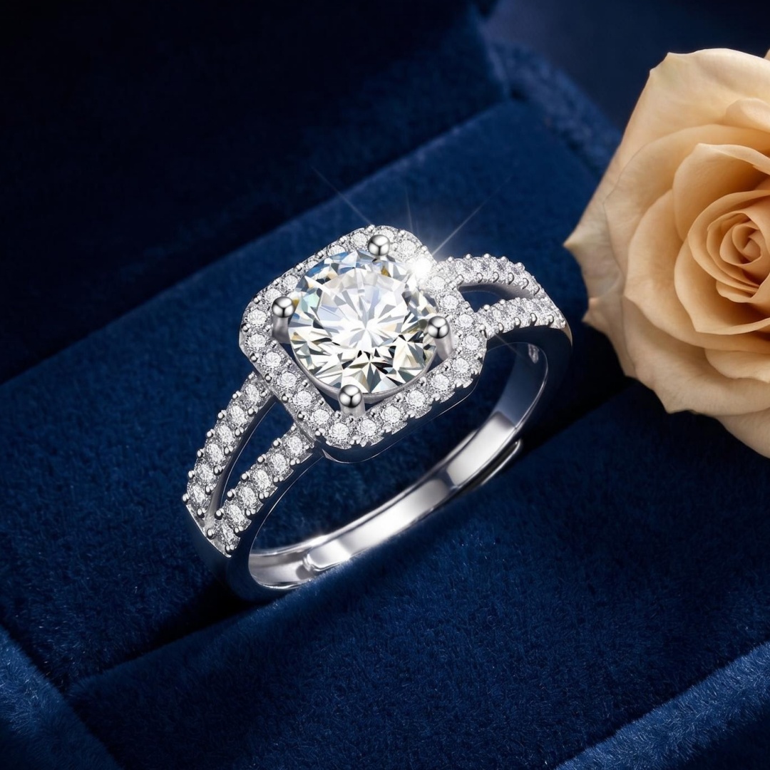 Luxury 925 Sterling Silver Cla - Statement Cocktail Ring 评论和价格