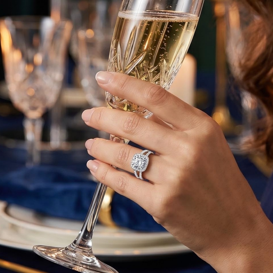 Luxury 925 Sterling Silver Cla - Statement Cocktail Ring 评论和价格