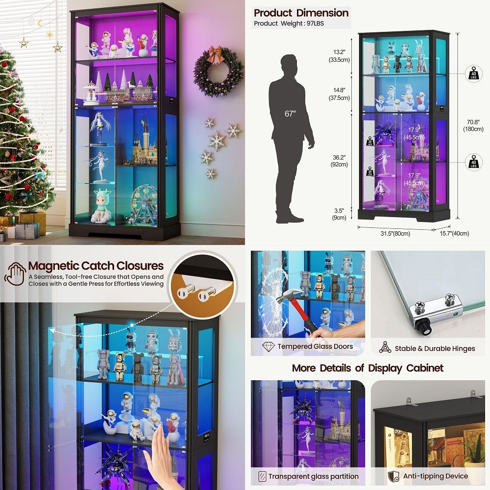 Lighted Corner Display Curio C - S&S Watches & Jewelry Ho Chi Minh 评论和价格