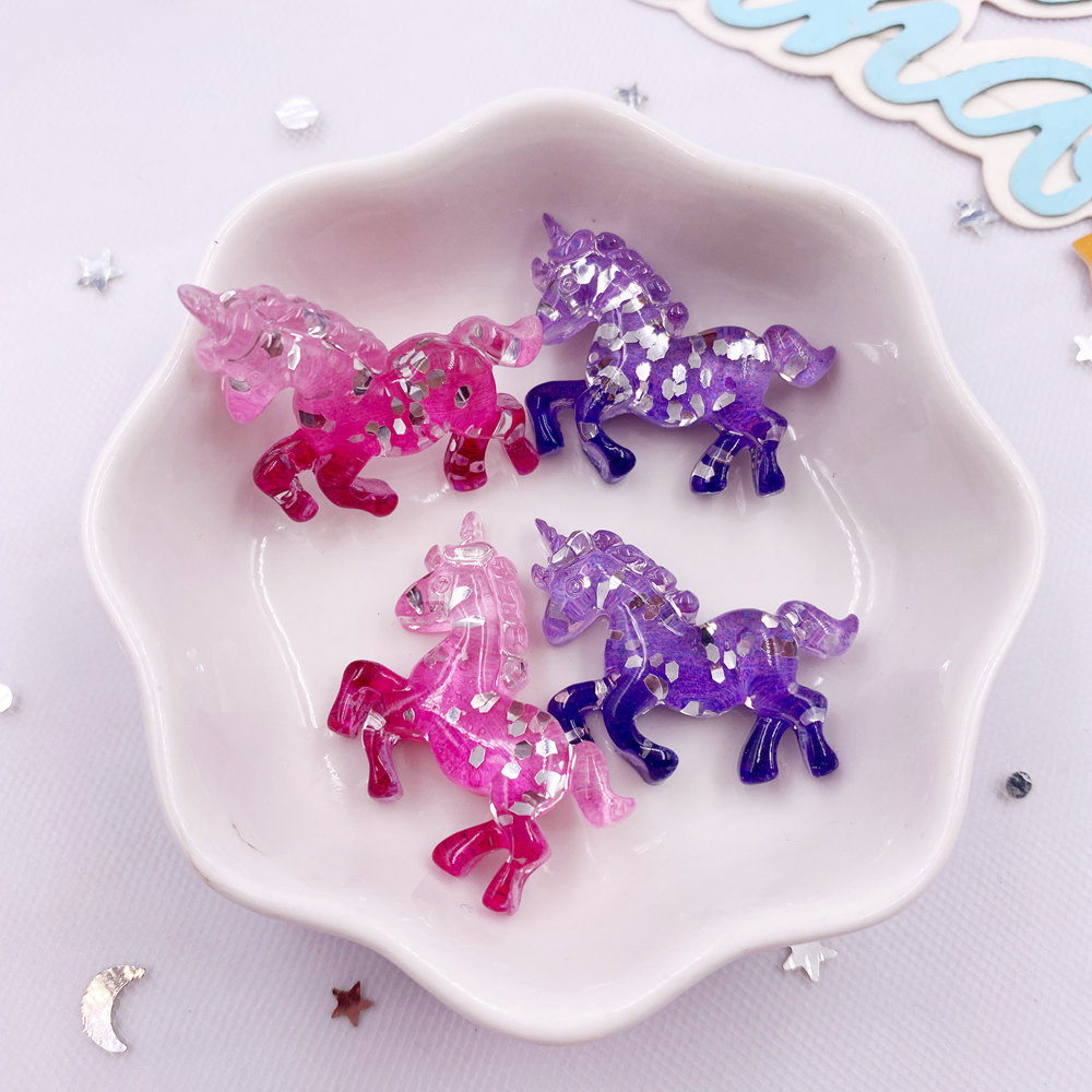 6PCS Colorful Resin Glitter 3D - Paradise Jewelry & Watches Dolphin Mall 评论和价格