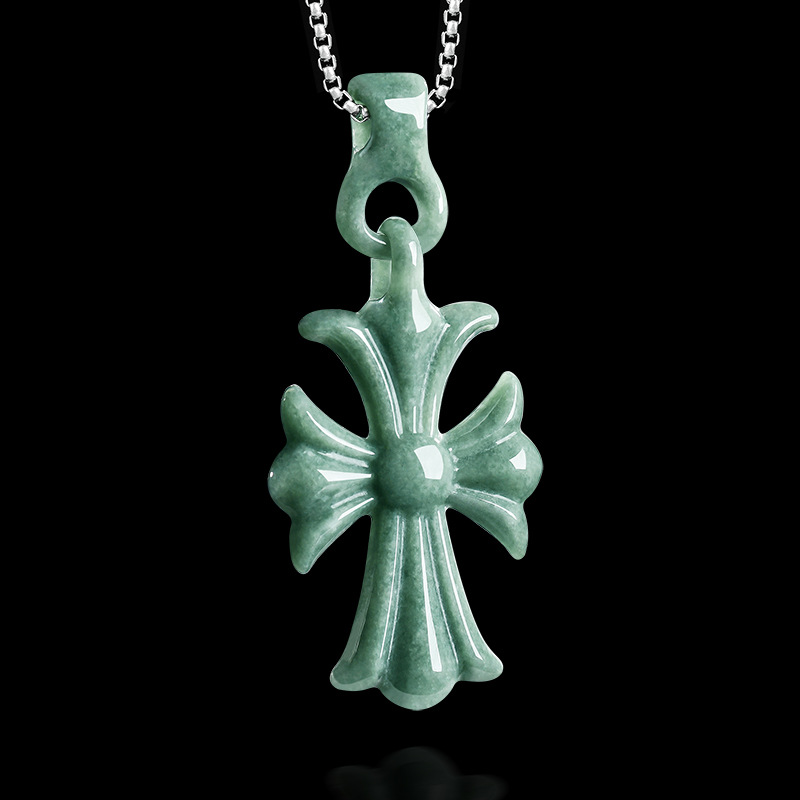 Natural Burmese Jadeite Cross  - Jewelry & Watches Sp Z Oo Opinie 评论和价格