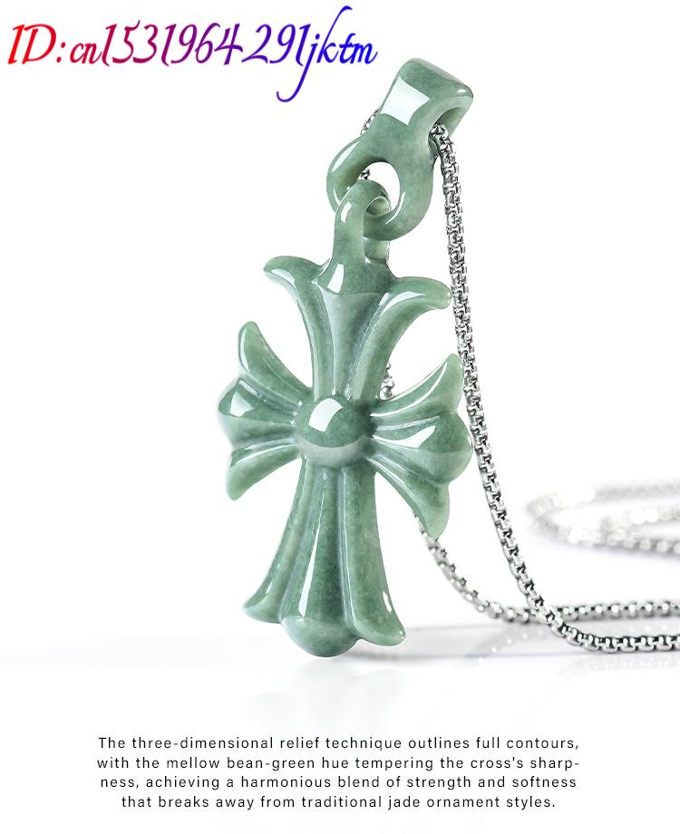 Natural Burmese Jadeite Cross  - Jewelry & Watches Sp Z Oo Opinie 评论和价格