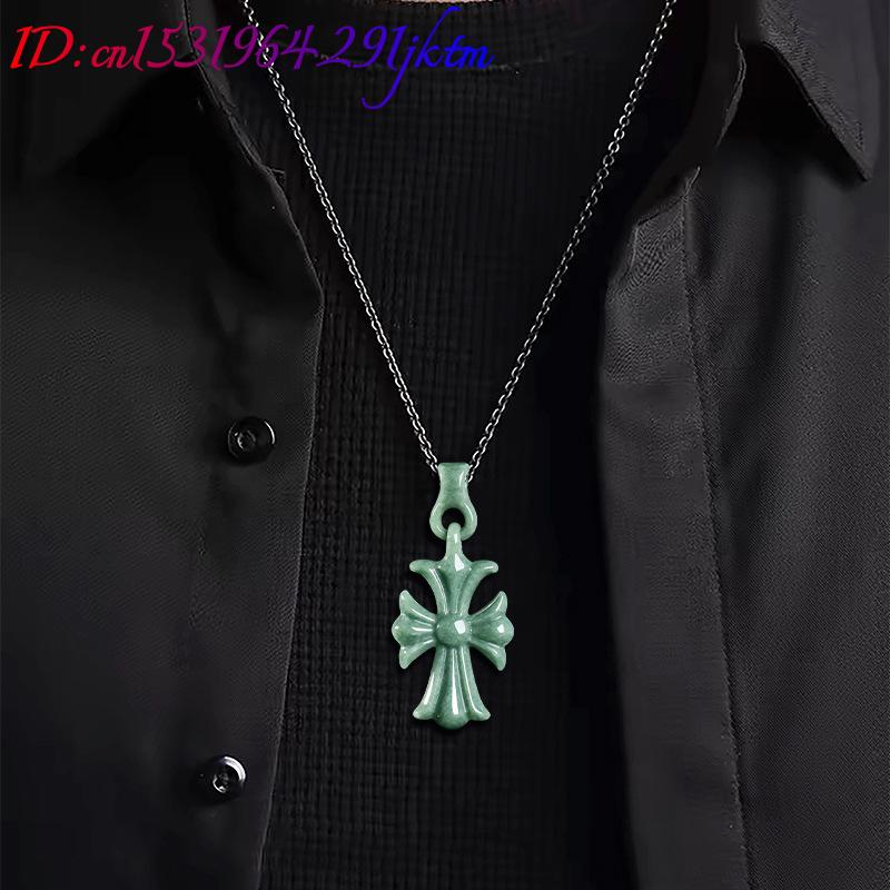 Natural Burmese Jadeite Cross  - Jewelry & Watches Sp Z Oo Opinie 评论和价格