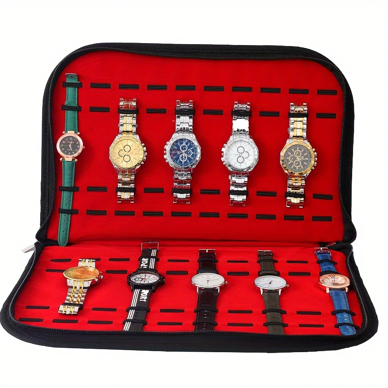 20 Slots Watch Storage Bag Con - Jewelry With Watches 评论和价格