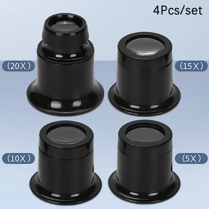 4pcs/set Eye Loupe Magnifiers  - Jewelry Watches Repair 评论和价格