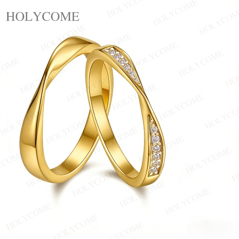 Moissanite Couple Rings 925 St - Couple Ring Set 评论和价格