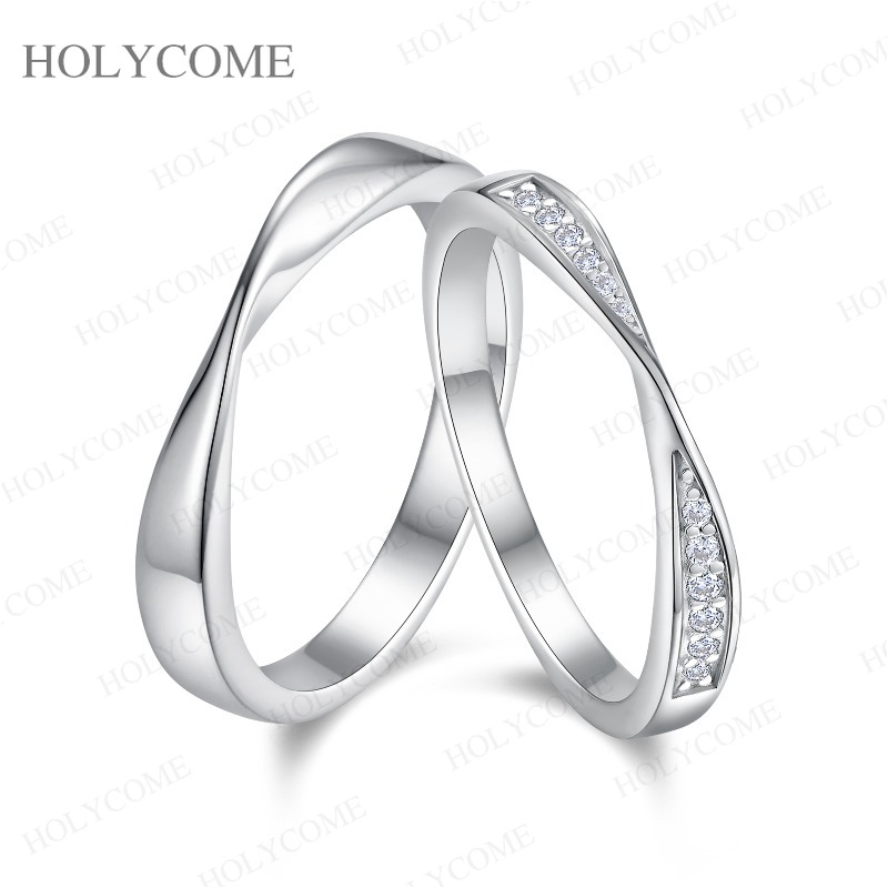 Moissanite Couple Rings 925 St - Couple Ring Set 评论和价格