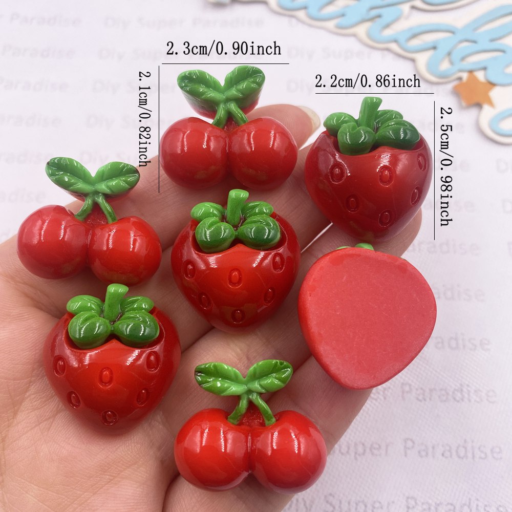 8PCS Resin Kawaii Colorful Red - Paradise Jewelry & Watches Dolphin Mall 评论和价格