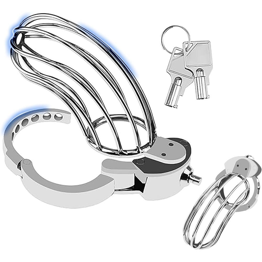 Push Lock Adjustable Chastity  - Couple Ring Set 评论和价格