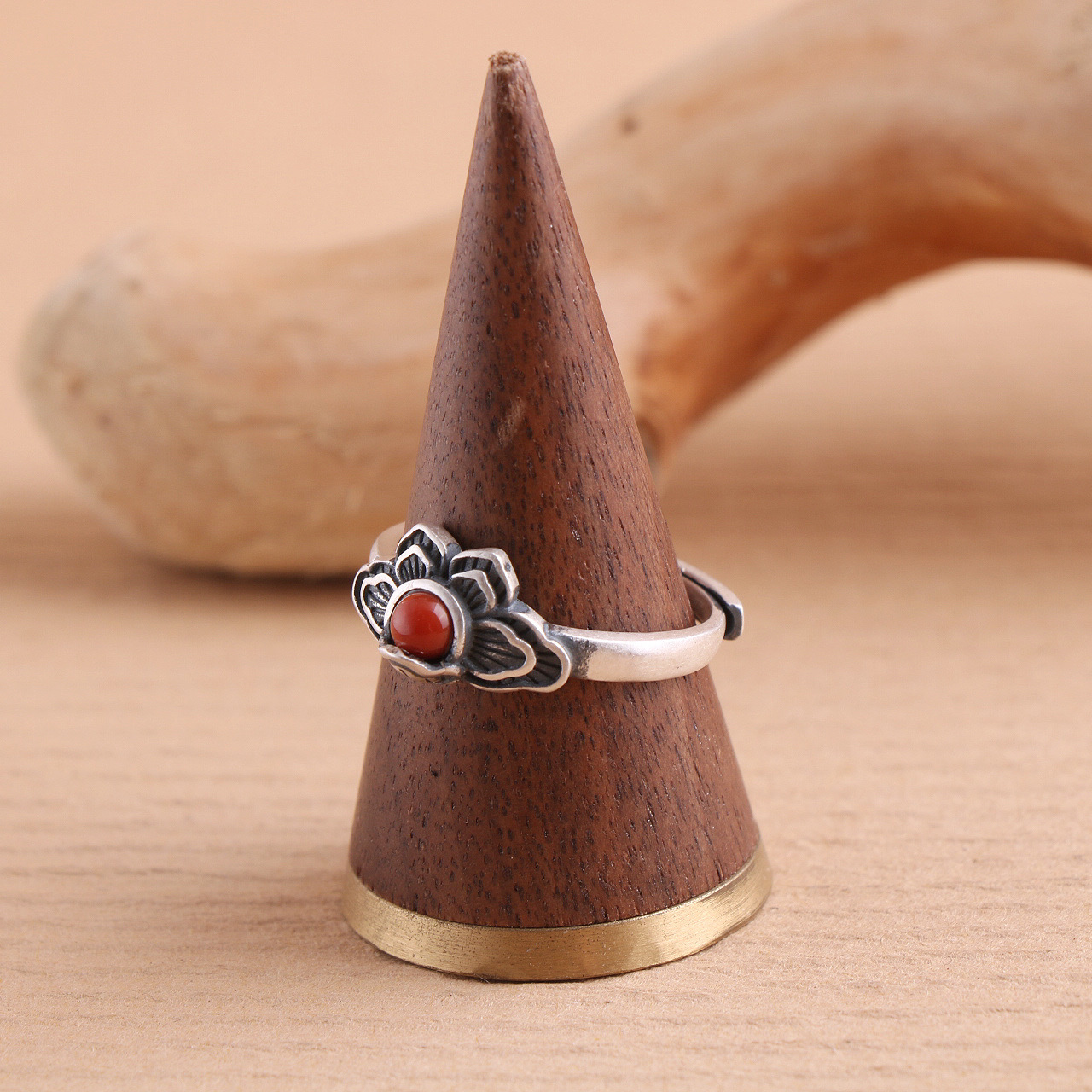 Matte retro silver 925 inlaid  - Statement Cocktail Ring 评论和价格