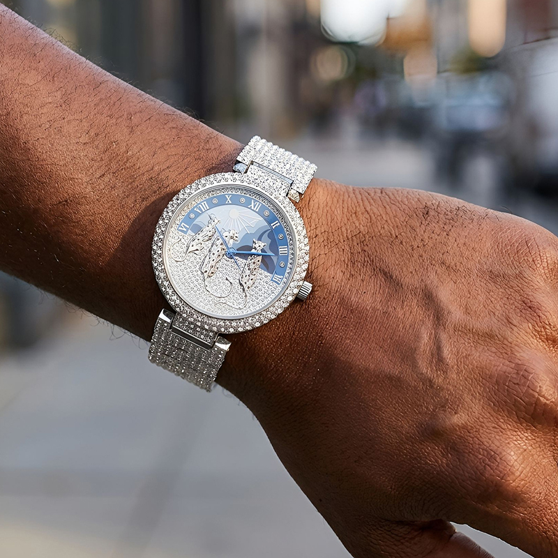 Men's Watches Sun and leopard  - Jewelry And Watches Luxury Brand 评论和价格