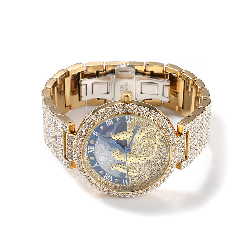 Men's Watches Sun and leopard  - Jewelry And Watches Luxury Brand 评论和价格