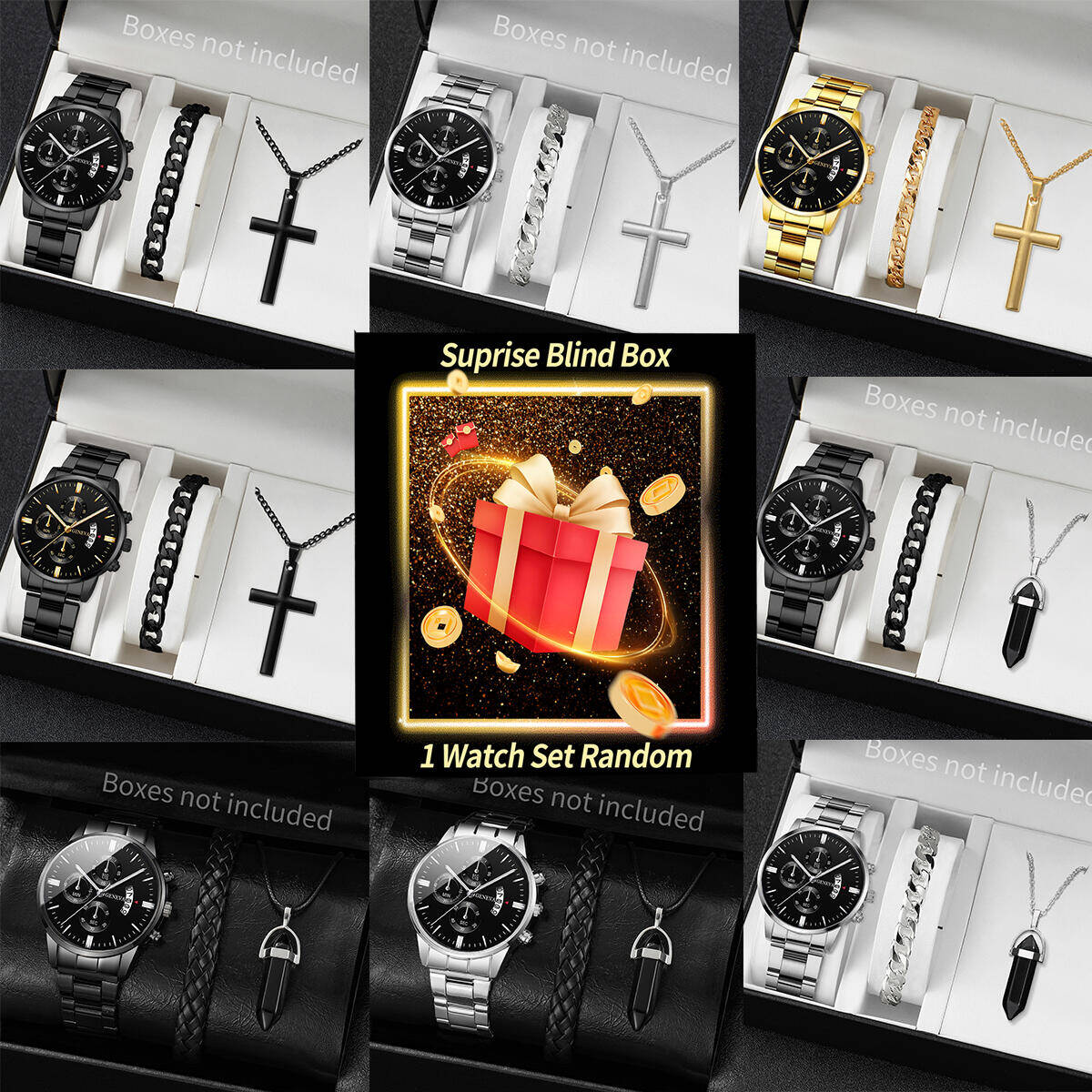 Surprise Mystery Watch Blind B - Jewelry With Watches 评论和价格