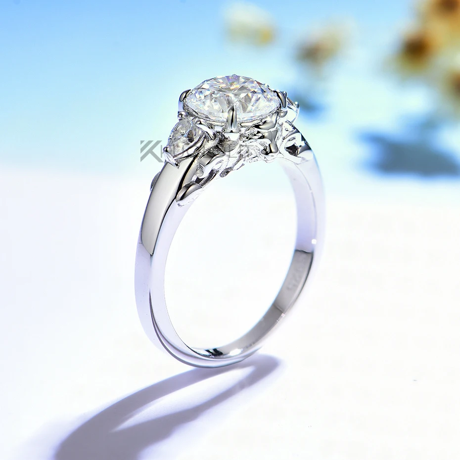 7.5MM Round D VVS1 Lion Solita - Sterling Silver Ring 评论和价格