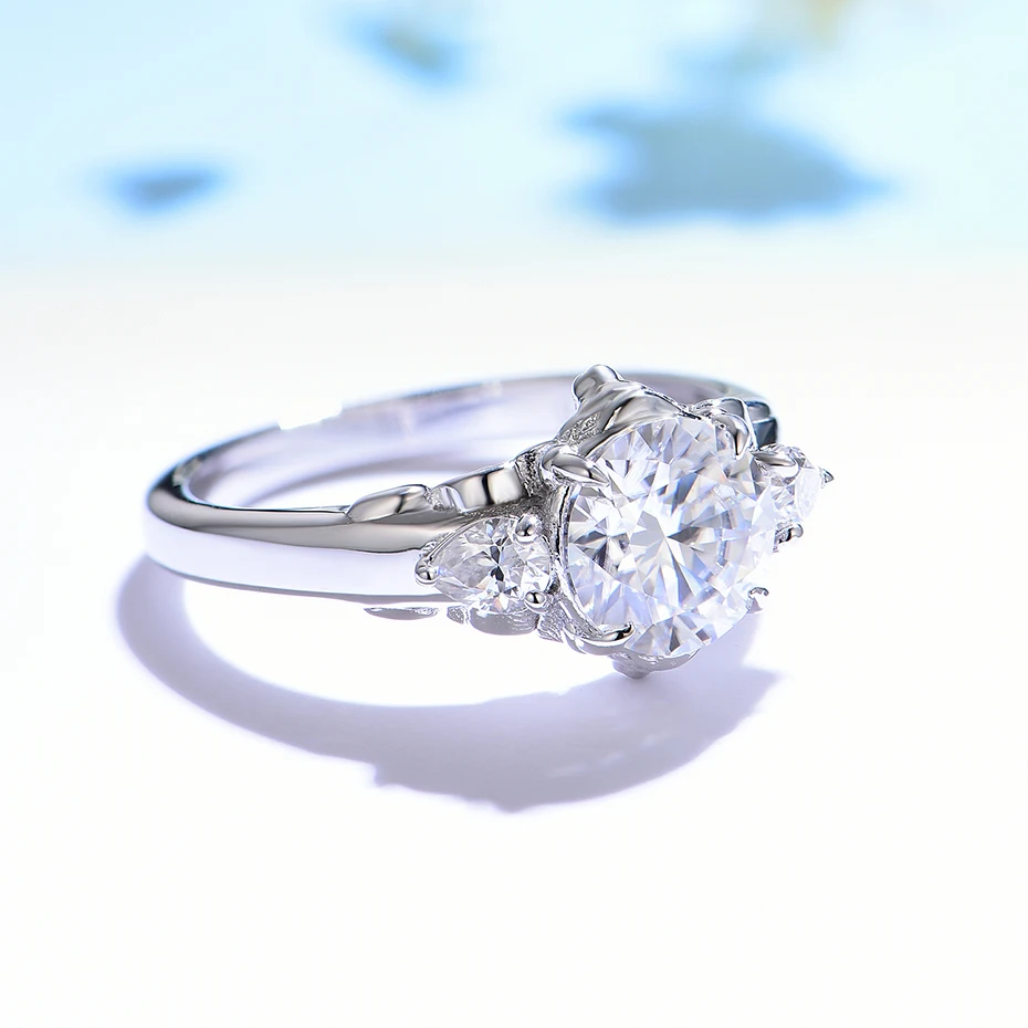 7.5MM Round D VVS1 Lion Solita - Sterling Silver Ring 评论和价格