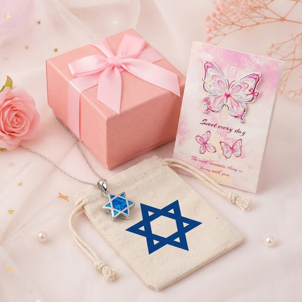 Star of David Opal Pendant Nec - Jewelry & Watches Sp Z Oo Opinie 评论和价格