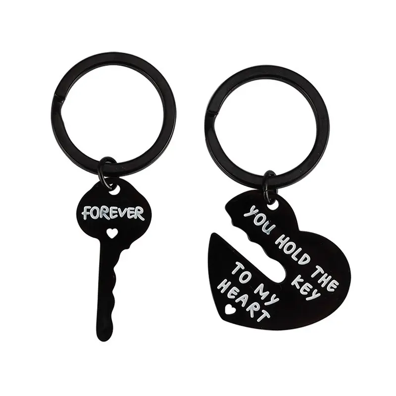 2pcs Set Men Women Cute Heart  - Couple Ring Set 评论和价格