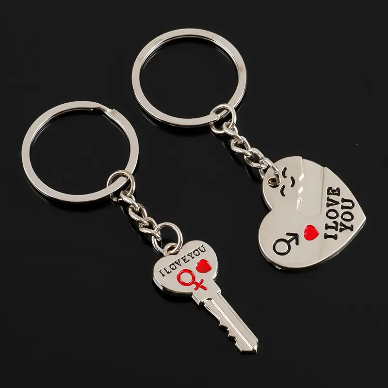 2pcs Set Men Women Cute Heart  - Couple Ring Set 评论和价格
