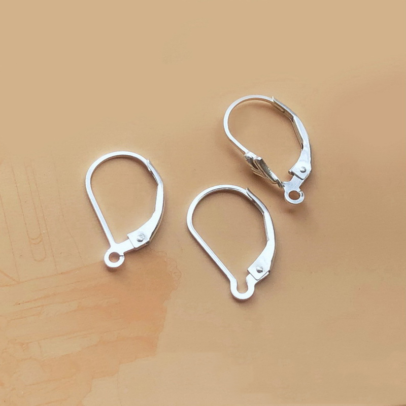 Fleur De Lis Leverback Ear Wir - Sterling Silver Ring 评论和价格