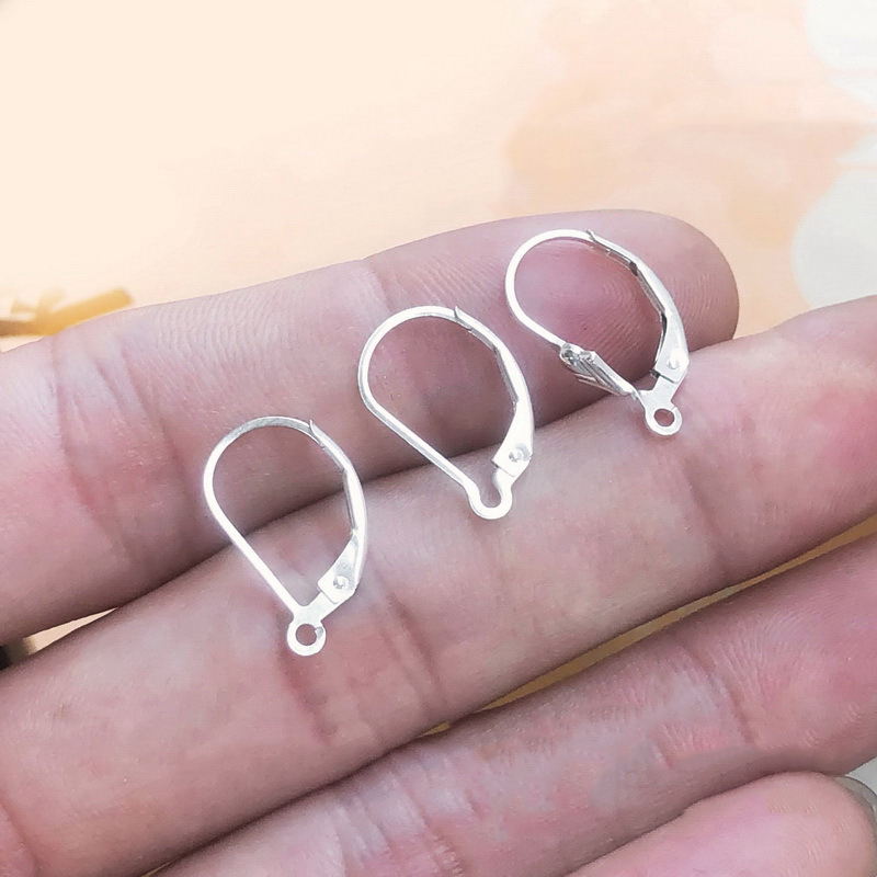 Fleur De Lis Leverback Ear Wir - Sterling Silver Ring 评论和价格