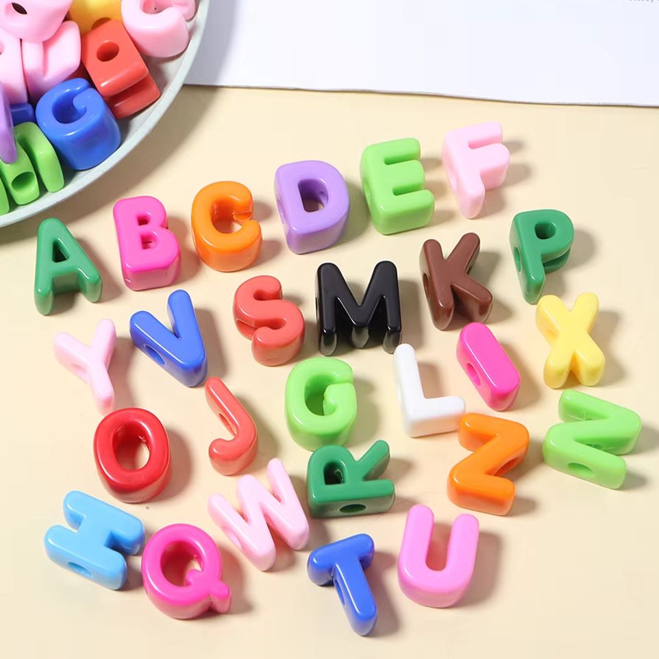 10pcs A-Z Letter Beads Acrylic - Jewelry Quotes 评论和价格