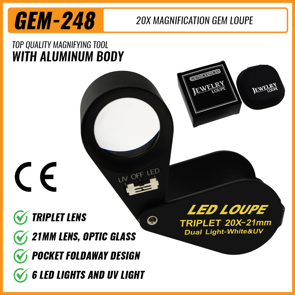 20x Jewelry Loupe 21mm Dual Li - Collectors Coins Jewelry & Watches Of Smithtown 评论和价格