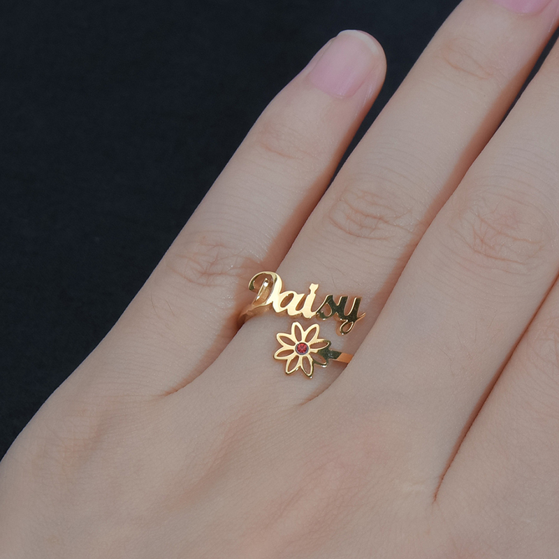 36 Styles Custom Name Ring For - Couple Ring Set 评论和价格