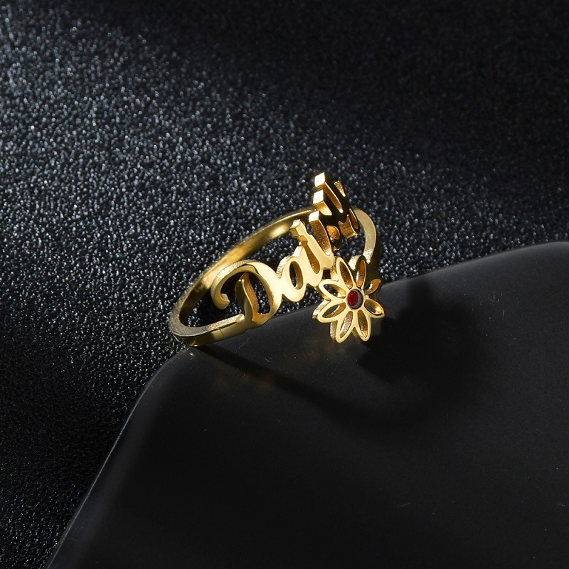 36 Styles Custom Name Ring For - Couple Ring Set 评论和价格