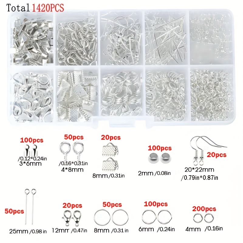 1420pcs 1box Jewelry Findings  - Jewelry Repair & Watches Reviews 评论和价格