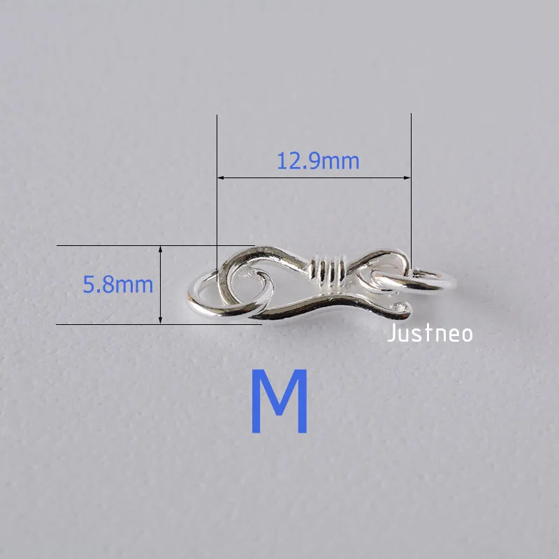 Sterling Silver S Hook & Eye F - Sterling Silver Ring 评论和价格