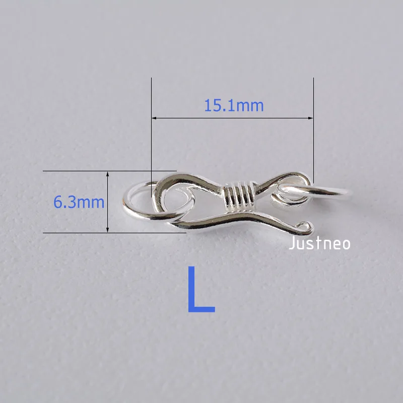 Sterling Silver S Hook & Eye F - Sterling Silver Ring 评论和价格