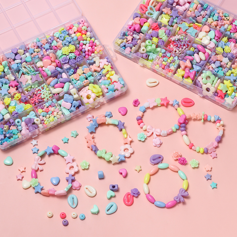 1 Box Colorful Acrylic Pony Be - Jewelry Quotes 评论和价格