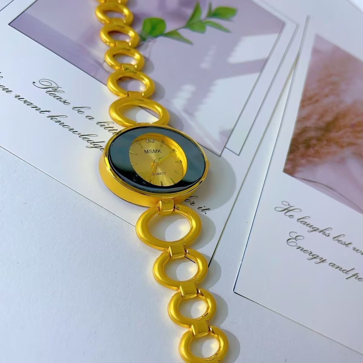 New American 24K Gold Plated W - Jewelry With Watches 评论和价格
