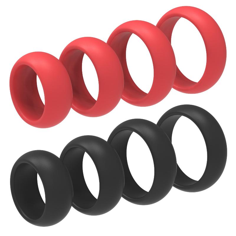 4Pcs Silicone Penis Ring Set f - Couple Ring Set 评论和价格